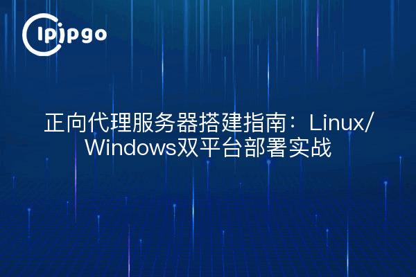正向代理服务器搭建指南:Linux/Windows双平台部署实战