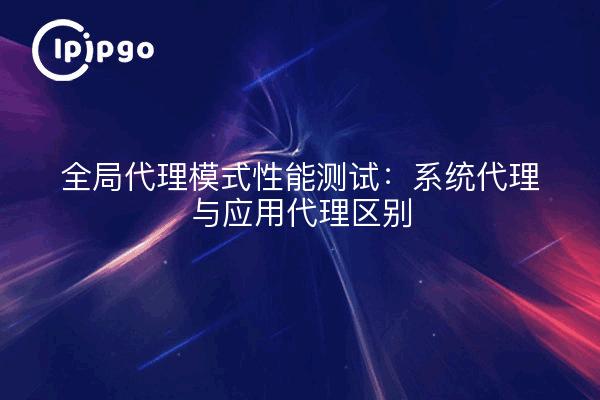 全局代理模式性能测试：系统代理与应用代理区别