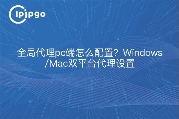 全局代理pc端怎么配置？Windows/Mac双平台代理设置