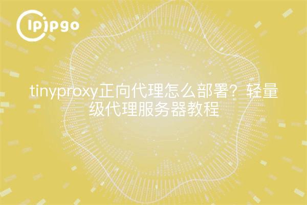 tinyproxy正向代理怎么部署？轻量级代理服务器教程