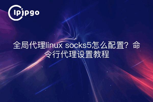 全局代理linux socks5怎么配置?命令行代理设置教程