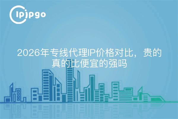 2026年专线代理IP价格对比，贵的真的比便宜的强吗