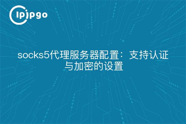 socks5代理服务器配置：支持认证与加密的设置