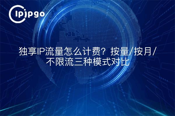 独享IP流量怎么计费？按量/按月/不限流三种模式对比