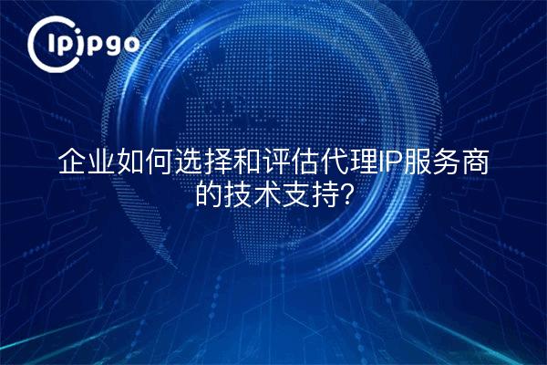 企业如何选择和评估代理IP服务商的技术支持？