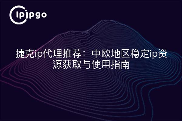 捷克ip代理推荐：中欧地区稳定ip资源获取与使用指南