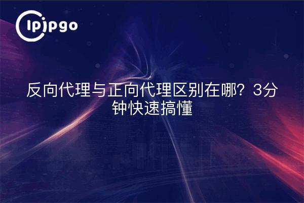 反向代理与正向代理区别在哪?3分钟快速搞懂