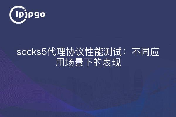 socks5代理协议性能测试：不同应用场景下的表现