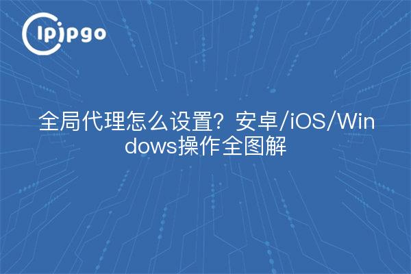 全局代理怎么设置?安卓/iOS/Windows操作全图解