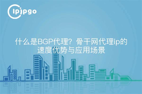 什么是BGP代理？骨干网代理ip的速度优势与应用场景