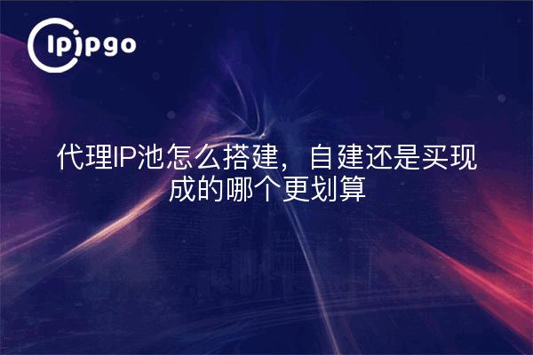 代理IP池怎么搭建，自建还是买现成的哪个更划算