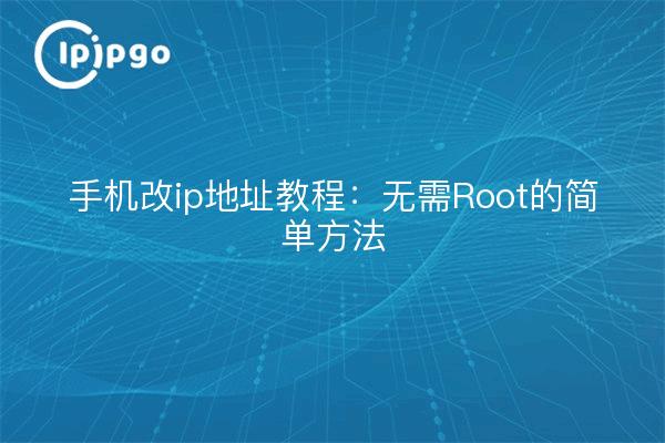 手机改ip地址教程：无需Root的简单方法