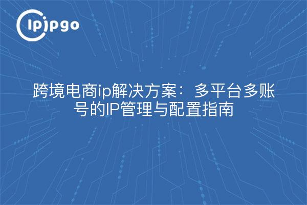 跨境电商ip解决方案：多平台多账号的IP管理与配置指南