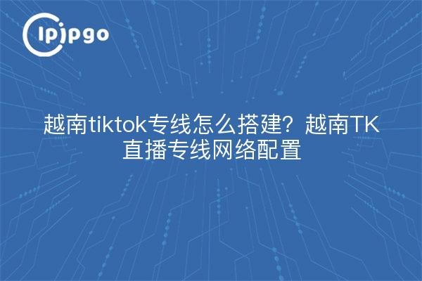 越南tiktok专线怎么搭建？越南TK直播专线网络配置