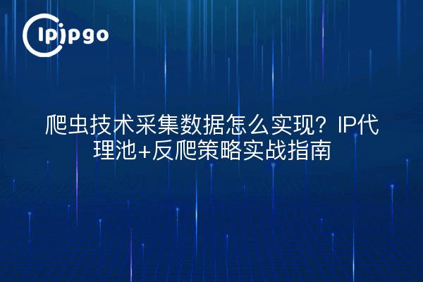 爬虫技术采集数据怎么实现？IP代理池+反爬策略实战指南
