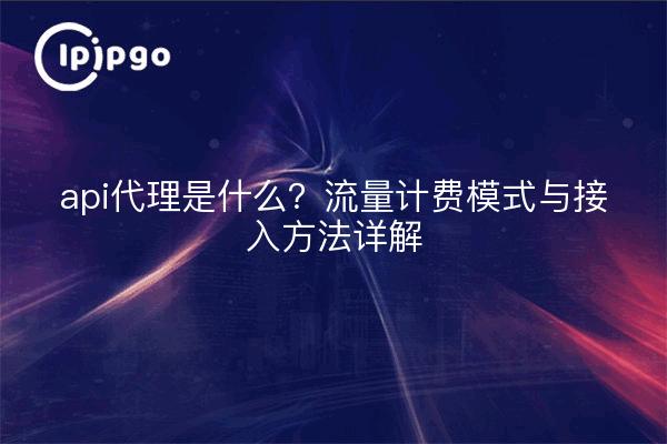 api代理是什么?流量计费模式与接入方法详解