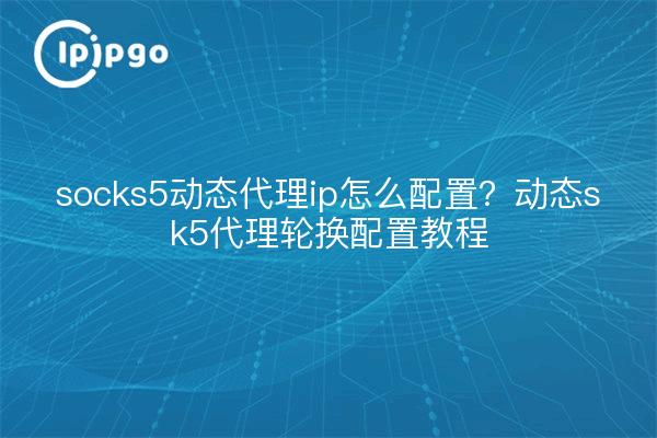 socks5动态代理ip怎么配置?动态sk5代理轮换配置教程