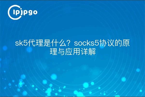 sk5代理是什么?socks5协议的原理与应用详解