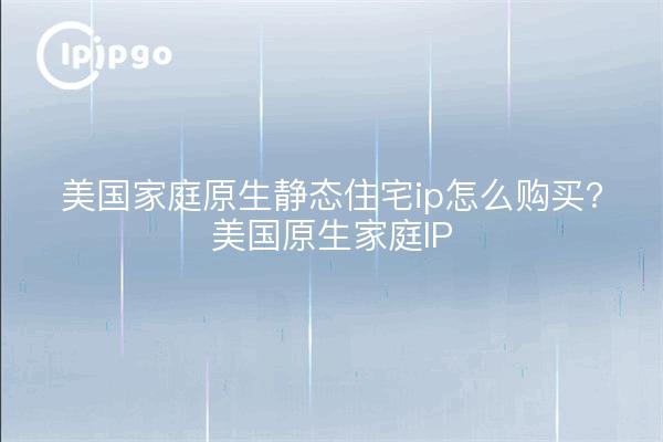 美国家庭原生静态住宅ip怎么购买?美国原生家庭IP
