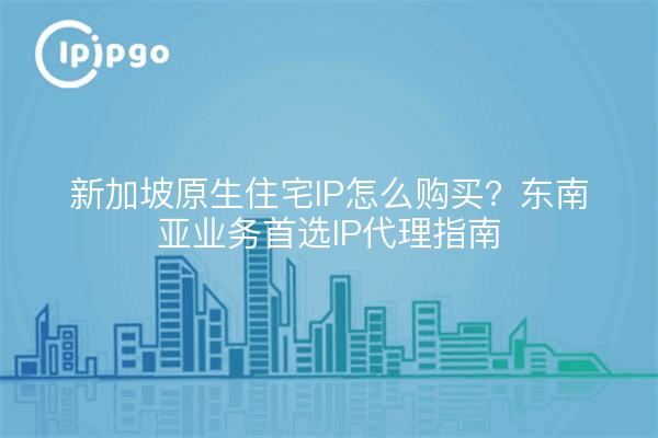 新加坡原生住宅IP怎么购买?东南亚业务首选IP代理指南