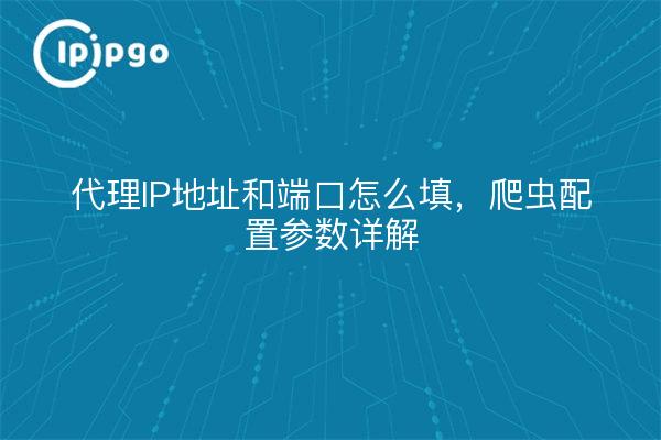 代理IP地址和端口怎么填，爬虫配置参数详解