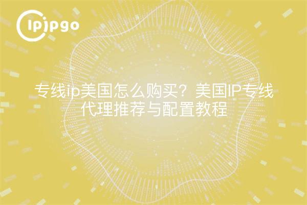 专线ip美国怎么购买?美国IP专线代理推荐与配置教程