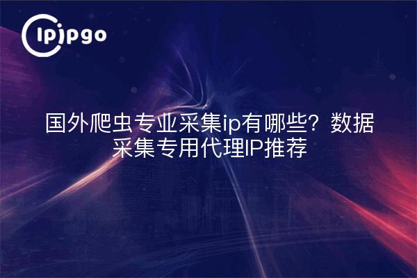 国外爬虫专业采集ip有哪些？数据采集专用代理IP推荐