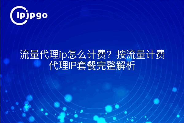 流量代理ip怎么计费？按流量计费代理IP套餐完整解析