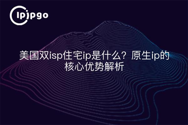 美国双isp住宅ip是什么?原生ip的核心优势解析