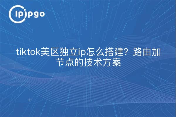tiktok美区独立ip怎么搭建?路由加节点的技术方案