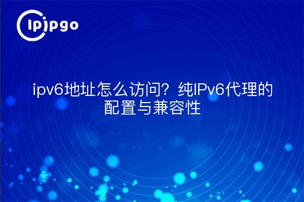 ipv6地址怎么访问？纯IPv6代理的配置与兼容性