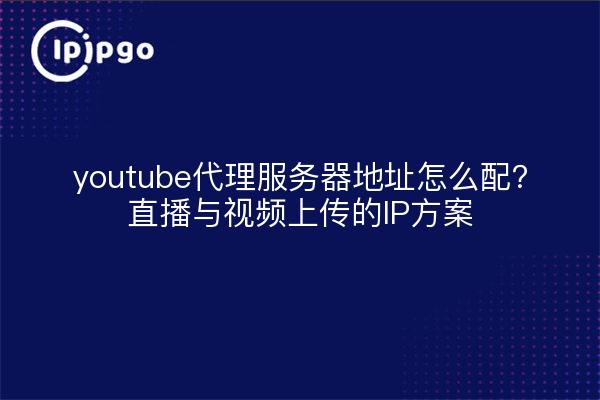 youtube代理服务器地址怎么配?直播与视频上传的IP方案