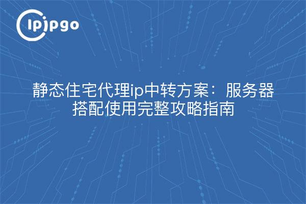 静态住宅代理ip中转方案：服务器搭配使用完整攻略指南