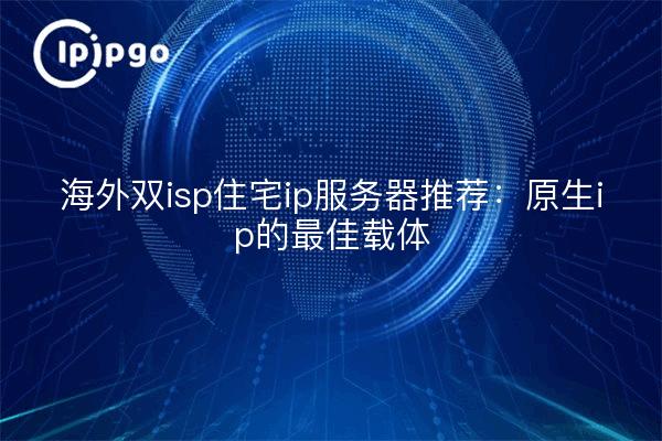海外双isp住宅ip服务器推荐:原生ip的最佳载体
