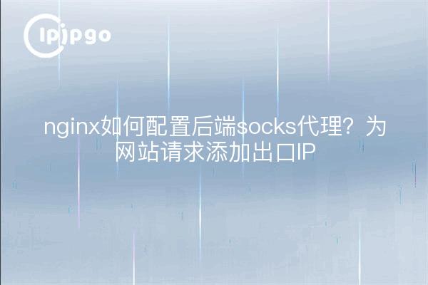 nginx如何配置后端socks代理?为网站请求添加出口IP