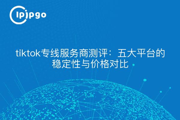 tiktok专线服务商测评:五大平台的稳定性与价格对比