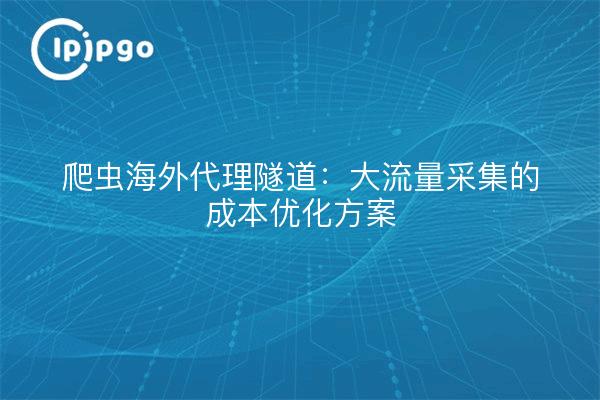 爬虫海外代理隧道：大流量采集的成本优化方案