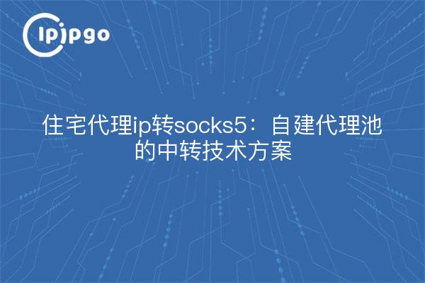 住宅代理ip转socks5：自建代理池的中转技术方案