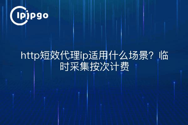http短效代理ip适用什么场景？临时采集按次计费