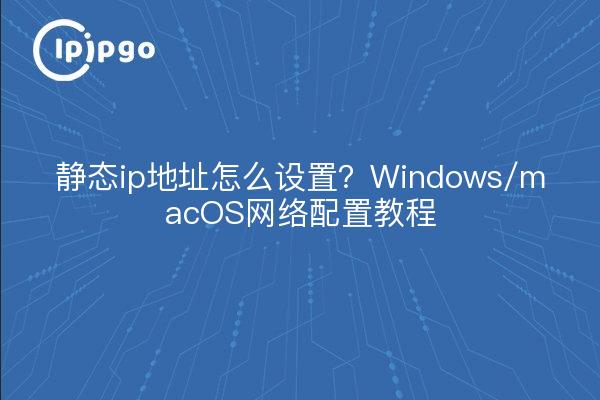静态ip地址怎么设置?Windows/macOS网络配置教程