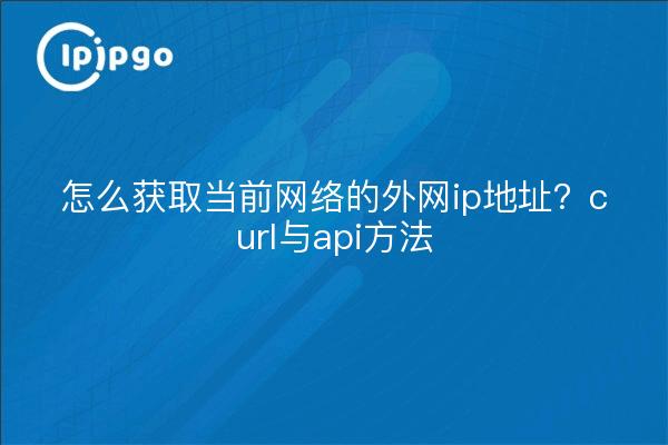怎么获取当前网络的外网ip地址？curl与api方法
