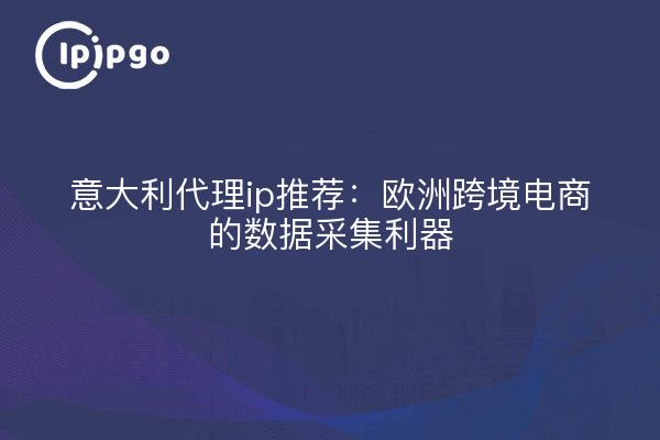 意大利代理ip推荐：欧洲跨境电商的数据采集利器