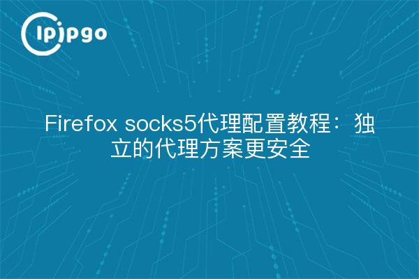Firefox socks5代理配置教程：独立的代理方案更安全