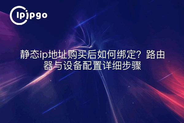 静态ip地址购买后如何绑定？路由器与设备配置详细步骤