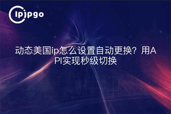 动态美国ip怎么设置自动更换？用API实现秒级切换
