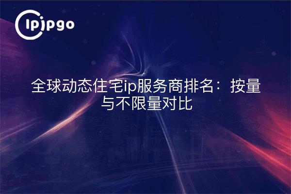 全球动态住宅ip服务商排名:按量与不限量对比