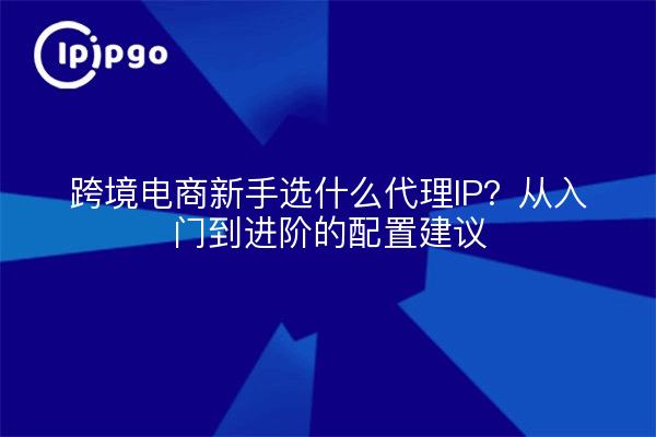 跨境电商新手选什么代理IP?从入门到进阶的配置建议