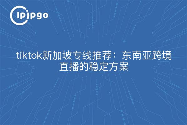 tiktok新加坡专线推荐：东南亚跨境直播的稳定方案