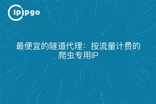 最便宜的隧道代理：按流量计费的爬虫专用IP