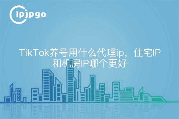 TikTok养号用什么代理ip,住宅IP和机房IP哪个更好
